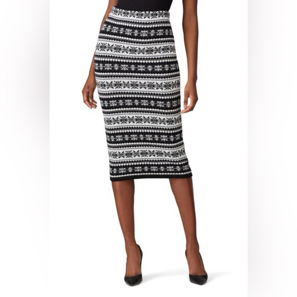 Lauren Ralph Lauren Fair Isle Knit Sweater Midi Skirt